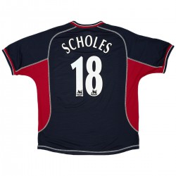 SCHOLES 18 Retro Manchester United Third Jersey 2000/01