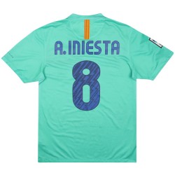 A.INIESTA 8 Retro Barcelona Away Jersey 2010/11