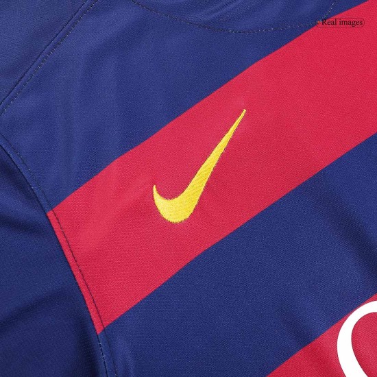 SUÁREZ 9 Retro Barcelona Home Jersey 2015/16