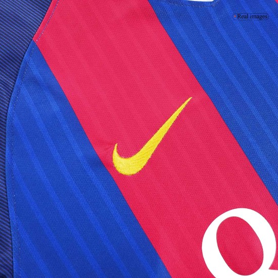 SUÁREZ 9 Retro Barcelona Home Jersey 2016/17