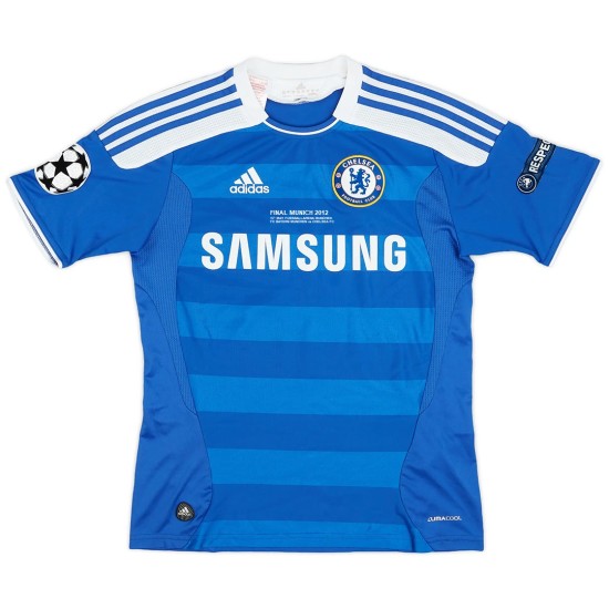Drogba 11 Retro Chelsea UCL Final Home Jersey 2011/12