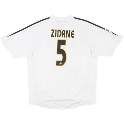 Zidane 5 Retro Real Madrid Home Jersey 2004/05