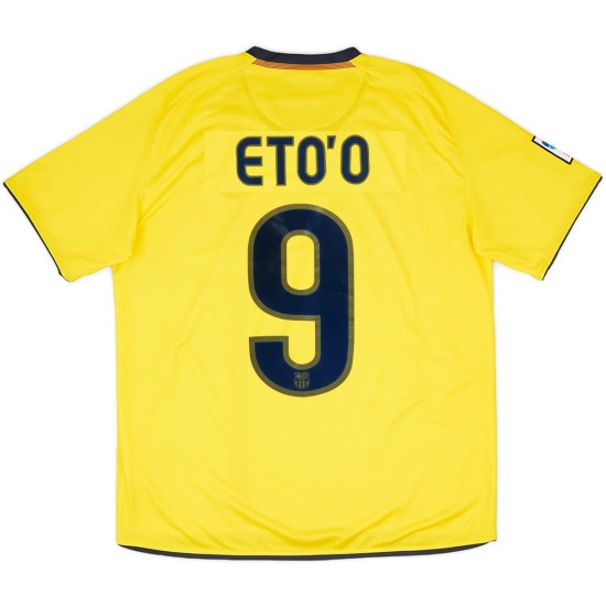 Eto\'o 9 Retro Barcelona Away Jersey 2008/09