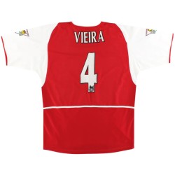 Vieira 4 Retro Arsenal Home Jersey 2002/04