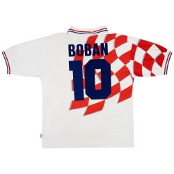 Boban 10 Retro Croatia Home Jersey World Cup 1998
