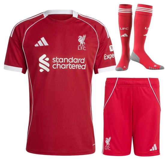 Liverpool Home Jersey Full Kit 2025/26