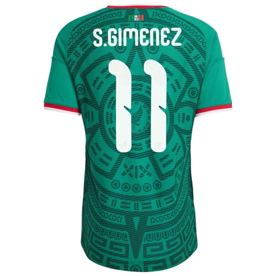 S.Giménez 11 Mexico Home Match Jersey Player Version World Cup 2026