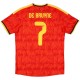 De Bruyne 7 Belgium Home Match Jersey Player Version World Cup 2026