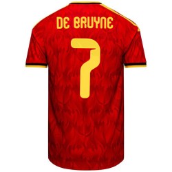 De Bruyne 7 Belgium Home Match Jersey Player Version World Cup 2026