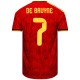 De Bruyne 7 Belgium Home Match Jersey Player Version World Cup 2026