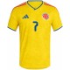 Luis Díaz 7 Colombia Home Match Jersey Player Version World Cup 2026