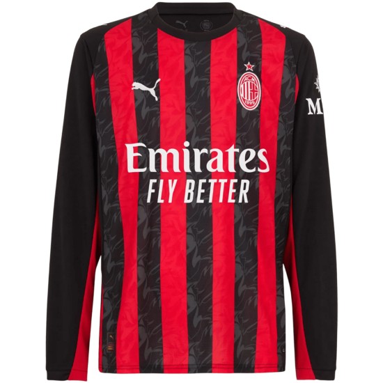 AC Milan Home Long Sleeve Jersey 2025/26