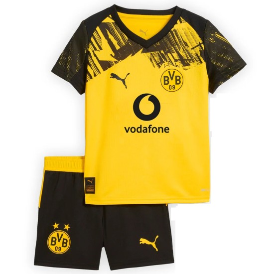 Kids Borussia Dortmund Home Jersey Kit 2025/26